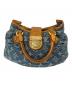 LOUIS VUITTON（ルイ ヴィトン）の古着「LOUIS VUITTON モノグラム・デニム ハンドバッグ」｜ブルー