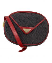 Yves Saint Laurent（イヴサンローラン）の古着「Yves Saint Laurent バイカラーショルダーバッグ」｜ブラック×レッド