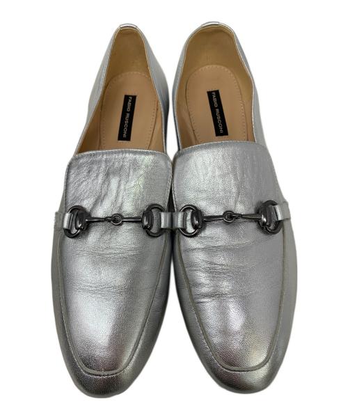 FABIO RUSCONI（ファビオルスコーニ）FABIO RUSCONI (ファビオルスコーニ) FABIO RUSCONI ローファー シルバー サイズ:38の古着・服飾アイテム