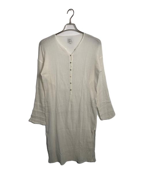 ateliers francais de confection（ル アトリエフランセ デ コンフェクション）Ateliers Francais de Confection (ル アトリエフランセ デ コンフェクション) Ateliers Francais de Confection 長袖ワンピース ベージュ サイズ:-の古着・服飾アイテム