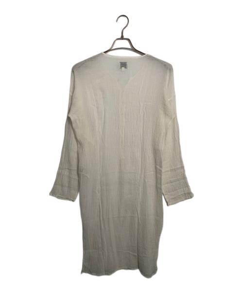 ateliers francais de confection（ル アトリエフランセ デ コンフェクション）Ateliers Francais de Confection (ル アトリエフランセ デ コンフェクション) Ateliers Francais de Confection 長袖ワンピース ベージュ サイズ:-の古着・服飾アイテム