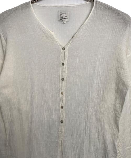 ateliers francais de confection（ル アトリエフランセ デ コンフェクション）Ateliers Francais de Confection (ル アトリエフランセ デ コンフェクション) Ateliers Francais de Confection 長袖ワンピース ベージュ サイズ:-の古着・服飾アイテム