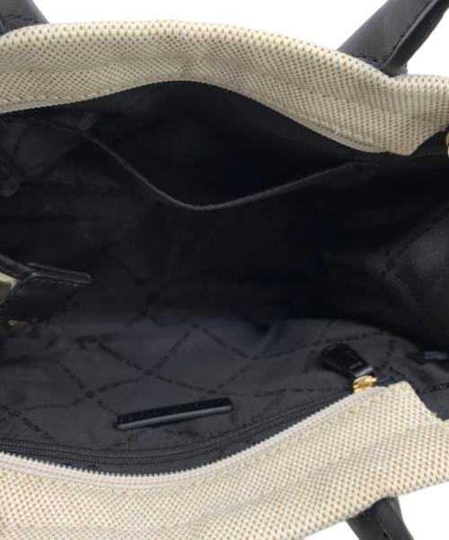 MICHAEL KORS（マイケル・コース）MICHAEL KORS (マイケルコース) MICHAEL KORS ハンドバッグ ベージュ×ブラックの古着・服飾アイテム