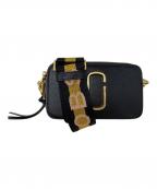 MARC JACOBSマークジェイコブズ）の古着「MARC JACOBS スナップショットショルダーバッグ」｜ブラック×グレー×ホワイト