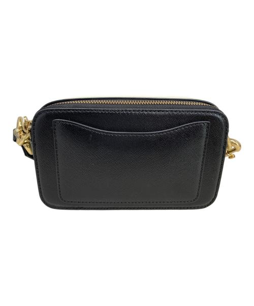MARC JACOBS（マークジェイコブズ）MARC JACOBS (マークジェイコブス) MARC JACOBS スナップショットショルダーバッグ ブラック×グレー×ホワイトの古着・服飾アイテム