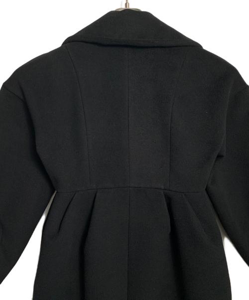 eimy istoire（エイミーイストワール）eimy istoire (エイミーイストワール) eimy istoire ピークドラペルコクーンコート ブラック サイズ:Sの古着・服飾アイテム