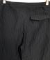 中古・古着 MARGARET HOWELL (マーガレットハウエル) MARGARET HOWELL WOOL LINEN PINSTRIPE パンツ ブラック サイズ:2：6000円