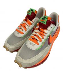 NIKE×CLOT×sacai（ナイキ×クロット×サカイ）の古着「NIKE CLOT sacai LD Waffle "Orange Blaze" ローカットスニーカー」｜ベージュ×オレンジ