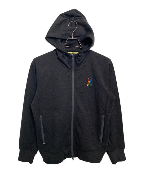 Psycho Bunny（サイコ バニー）Psycho Bunny (サイコ バニー) Psycho Bunny ジップパーカー ブラック サイズ:-の古着・服飾アイテム