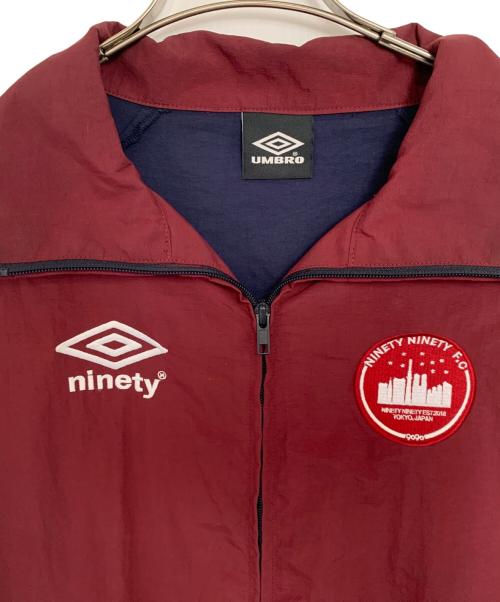 UMBRO（アンブロ）UMBRO (アンブロ) 9090 (9090) UMBRO 9090 シティロゴナイロンジャケット ネイビー×ブラウン サイズ:Lの古着・服飾アイテム