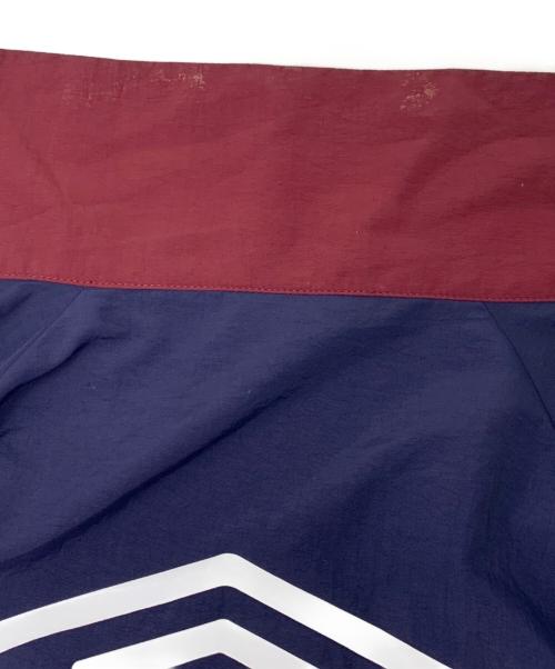 UMBRO（アンブロ）UMBRO (アンブロ) 9090 (9090) UMBRO 9090 シティロゴナイロンジャケット ネイビー×ブラウン サイズ:Lの古着・服飾アイテム