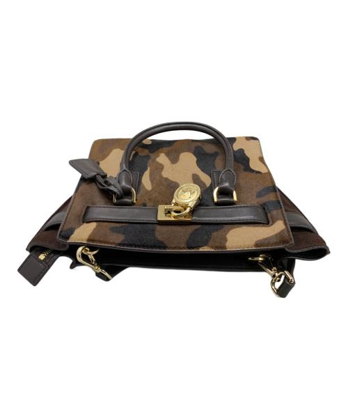 MICHAEL KORS（マイケル・コース）MICHAEL KORS (マイケルコース) MICHAEL KORS 2WAYバッグ ブラウン×ブラックの古着・服飾アイテム