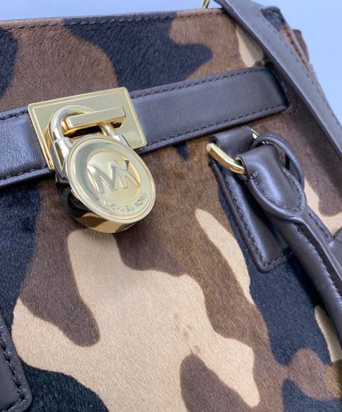 MICHAEL KORS（マイケル・コース）MICHAEL KORS (マイケルコース) MICHAEL KORS 2WAYバッグ ブラウン×ブラックの古着・服飾アイテム