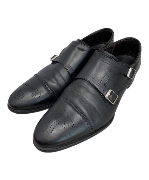 REGAL（リーガル）REGAL (リーガル) REGAL ダブルモンクストラップシューズ ブラック サイズ:26 1/2の古着・服飾アイテム
