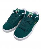 PUMAプーマ）の古着「PUMA SUEDE XL ローカットスニーカー」｜グリーン×ホワイト