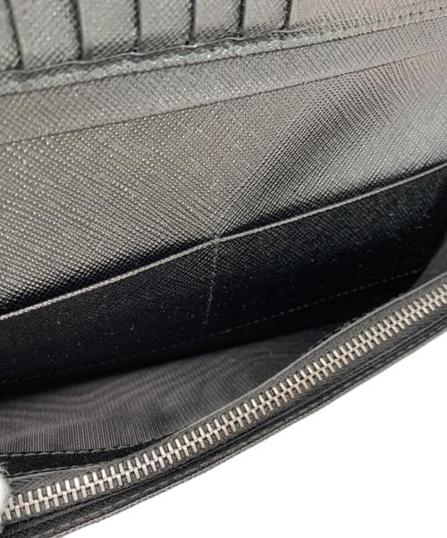 PRADA（プラダ）PRADA (プラダ) PRADA SAFFIANO TRIANGOLO 長財布 ブラックの古着・服飾アイテム