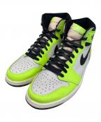 NIKEナイキ）の古着「NIKE AIR JORDAN 1 RETRO HIGH OG スニーカー」｜ホワイト×ライトグリーン