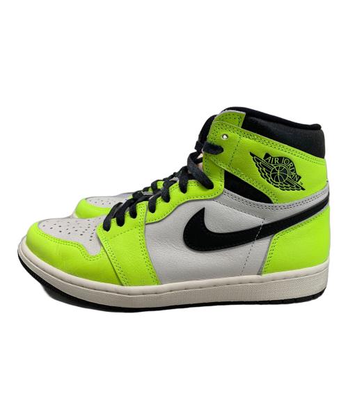 NIKE（ナイキ）NIKE (ナイキ) NIKE AIR JORDAN 1 RETRO HIGH OG スニーカー ホワイト×ライトグリーン サイズ:27.5cmの古着・服飾アイテム