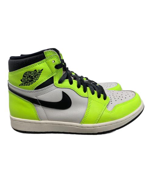 NIKE（ナイキ）NIKE (ナイキ) NIKE AIR JORDAN 1 RETRO HIGH OG スニーカー ホワイト×ライトグリーン サイズ:27.5cmの古着・服飾アイテム
