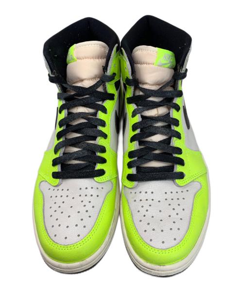 NIKE（ナイキ）NIKE (ナイキ) NIKE AIR JORDAN 1 RETRO HIGH OG スニーカー ホワイト×ライトグリーン サイズ:27.5cmの古着・服飾アイテム