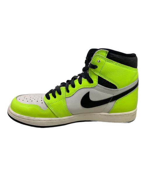 NIKE（ナイキ）NIKE (ナイキ) NIKE AIR JORDAN 1 RETRO HIGH OG スニーカー ホワイト×ライトグリーン サイズ:27.5cmの古着・服飾アイテム