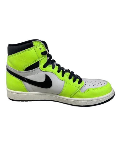 NIKE（ナイキ）NIKE (ナイキ) NIKE AIR JORDAN 1 RETRO HIGH OG スニーカー ホワイト×ライトグリーン サイズ:27.5cmの古着・服飾アイテム