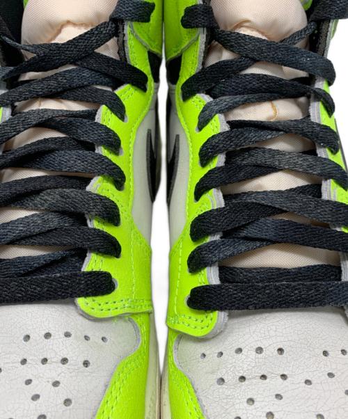 NIKE（ナイキ）NIKE (ナイキ) NIKE AIR JORDAN 1 RETRO HIGH OG スニーカー ホワイト×ライトグリーン サイズ:27.5cmの古着・服飾アイテム