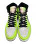中古・古着 NIKE (ナイキ) NIKE AIR JORDAN 1 RETRO HIGH OG スニーカー ホワイト×ライトグリーン サイズ:27.5cm：12000円