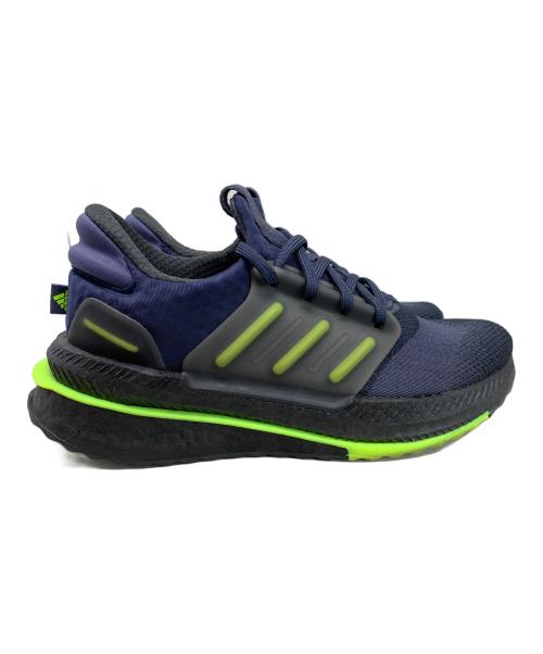 adidas（アディダス）adidas (アディダス) adidas X PLRBOOST スニーカー グリーン×ネイビー サイズ:24.5cmの古着・服飾アイテム