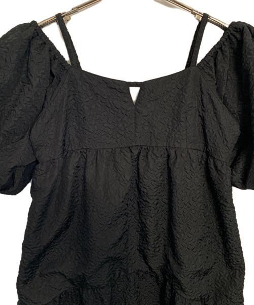 RAY BEAMS（レイ ビームス）RAY BEAMS (レイ ビームス) RAY BEAMS 半袖ワンピース ブラック サイズ:Freeの古着・服飾アイテム