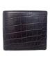 不明（不明）の古着「クロコダイル 2つ折り財布」｜ブラック