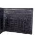 中古・古着 不明 (不明) クロコダイル 2つ折り財布 ブラック：5000円