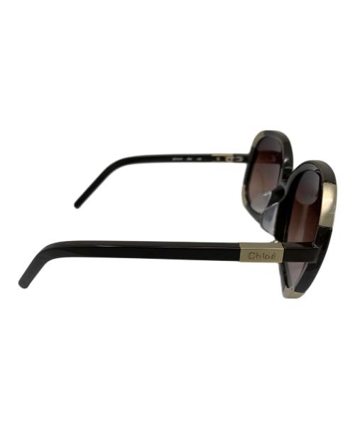 Chloe（クロエ）Chloe (クロエ) Chloe サングラス ブラウン×ゴールドの古着・服飾アイテム