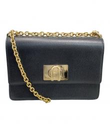FURLA（フルラ）の古着「FURLA BAFKACO チェーンショルダーバッグ」｜ブラック