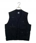 ARMY TWILL×FREAK'S STOREアーミーツイル×フリークスストア）の古着「ARMY TWILL FREAK'S STORE ミリタリーベスト」｜ブラック
