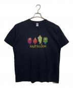 FRUIT OF THE LOOMフルーツオブザルーム）の古着「FRUIT OF THE LOOM ワンフォークロージング 半袖カットソー」｜ブラック