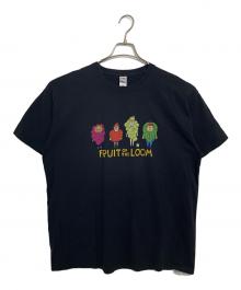 FRUIT OF THE LOOM（フルーツオブザルーム）の古着「FRUIT OF THE LOOM ワンフォークロージング 半袖カットソー」｜ブラック