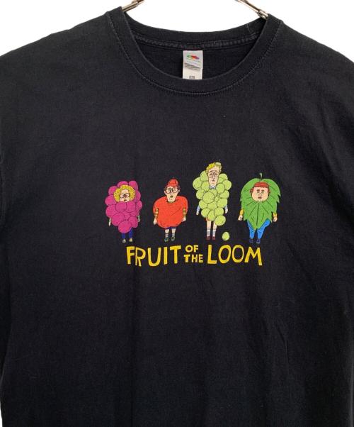 FRUIT OF THE LOOM（フルーツオブザルーム）FRUIT OF THE LOOM (フルーツオブザルーム) FRUIT OF THE LOOM ワンフォークロージング 半袖カットソー ブラック サイズ:XLの古着・服飾アイテム