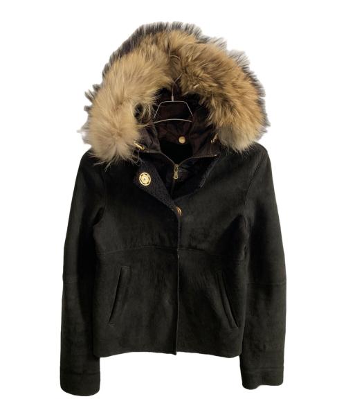 DOLCE & GABBANA（ドルチェ＆ガッバーナ）DOLCE & GABBANA (ドルチェ＆ガッバーナ) DOLCE & GABBANA スウェードジャケット ブラック サイズ:36の古着・服飾アイテム