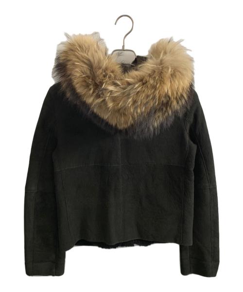 DOLCE & GABBANA（ドルチェ＆ガッバーナ）DOLCE & GABBANA (ドルチェ＆ガッバーナ) DOLCE & GABBANA スウェードジャケット ブラック サイズ:36の古着・服飾アイテム