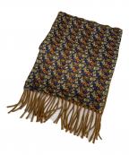 Salvatore Ferragamoサルヴァトーレ フェラガモ）の古着「Salvatore Ferragamo マフラー」｜ブラウン×ネイビー