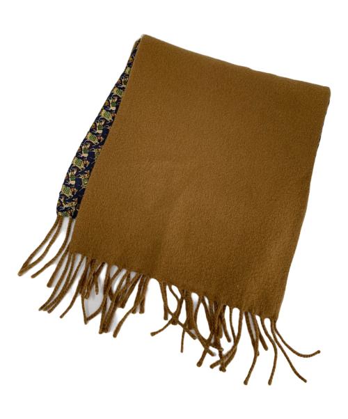 Salvatore Ferragamo（サルヴァトーレ フェラガモ）Salvatore Ferragamo (サルヴァトーレ フェラガモ) Salvatore Ferragamo マフラー ブラウン×ネイビーの古着・服飾アイテム