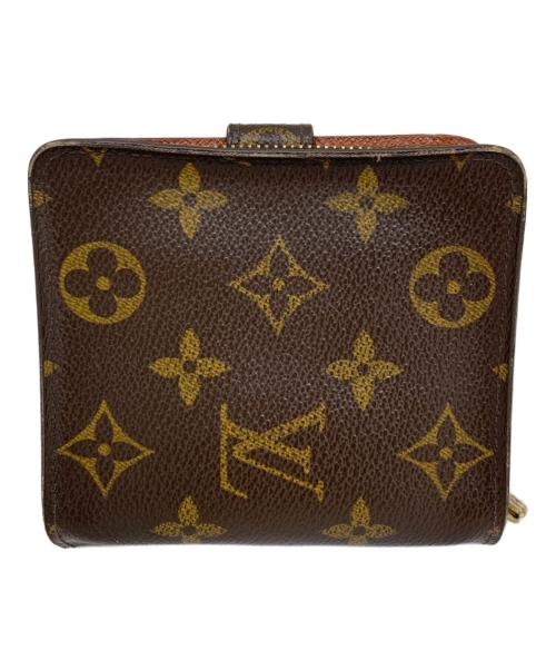 LOUIS VUITTON（ルイ ヴィトン）LOUIS VUITTON (ルイ ヴィトン) LOUIS VUITTON モノグラム コンパクトジップ 2つ折り財布 ブラウンの古着・服飾アイテム