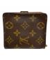 LOUIS VUITTON (ルイ ヴィトン) LOUIS VUITTON モノグラム コンパクトジップ 2つ折り財布 ブラウン：10000円