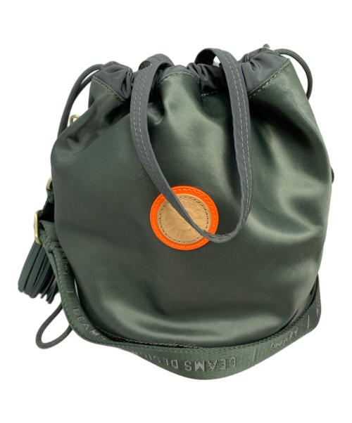 Kipling（キプリング）Kipling (キプリング) BEAMS (ビームス) Kipling BEAMS エグジア ミックスブロック 2WAYショルダーバッグ オリーブの古着・服飾アイテム