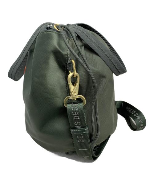 Kipling（キプリング）Kipling (キプリング) BEAMS (ビームス) Kipling BEAMS エグジア ミックスブロック 2WAYショルダーバッグ オリーブの古着・服飾アイテム