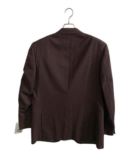 ERMENEGILDO ZEGNA（エルメネジルド・ゼニア）Ermenegildo Zegna (エルメネジルド・ゼニア) Ermenegildo Zegna テーラードジャケット ボルドー サイズ:-の古着・服飾アイテム