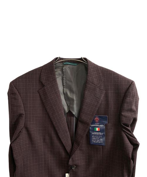 ERMENEGILDO ZEGNA（エルメネジルド・ゼニア）Ermenegildo Zegna (エルメネジルド・ゼニア) Ermenegildo Zegna テーラードジャケット ボルドー サイズ:-の古着・服飾アイテム