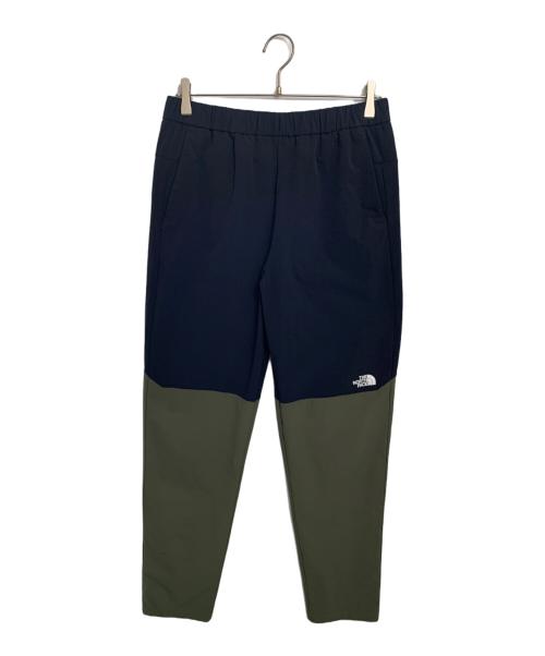 THE NORTH FACE（ザ ノース フェイス）THE NORTH FACE (ザ ノース フェイス) THE NORTH FACE エイペックスフレックスパンツ ブラック×オリーブ サイズ:Lの古着・服飾アイテム