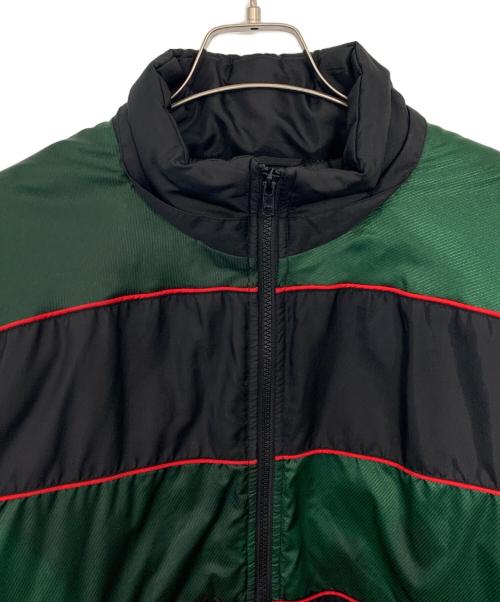 SUPREME（シュプリーム）Supreme (シュプリーム) Supreme Sports Piping Puffy Jacket グリーン×ブラック サイズ:Sの古着・服飾アイテム